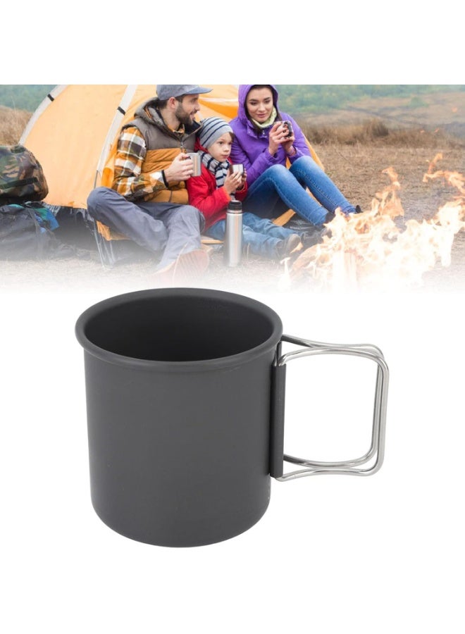 SRLIWHITE Portable Stainless Steel Camping Cup with Collapsible Handle - Lightweight, Stackable for Hiking, Picnic, and Outdoor Adventures - Image 5
